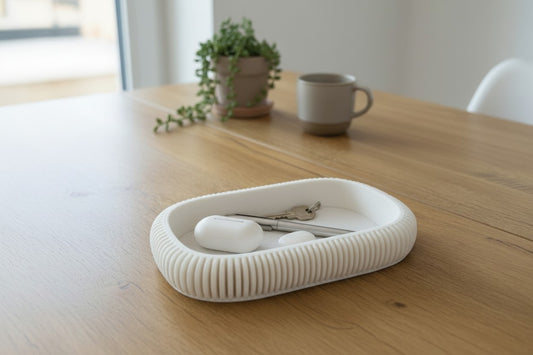 Bandeja Decorativa Japandi — Design Minimalista