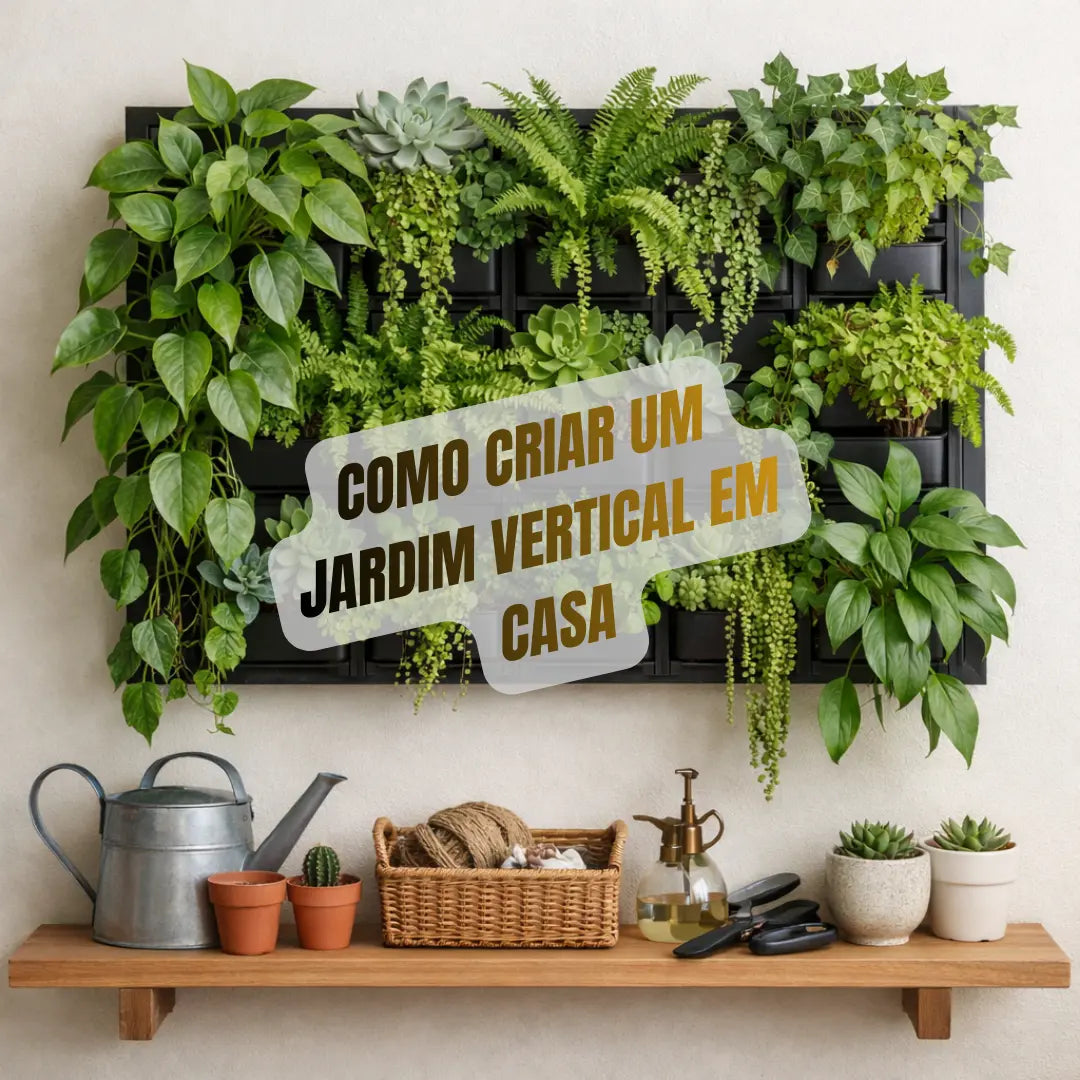 como criar um jardim vertical em casa
