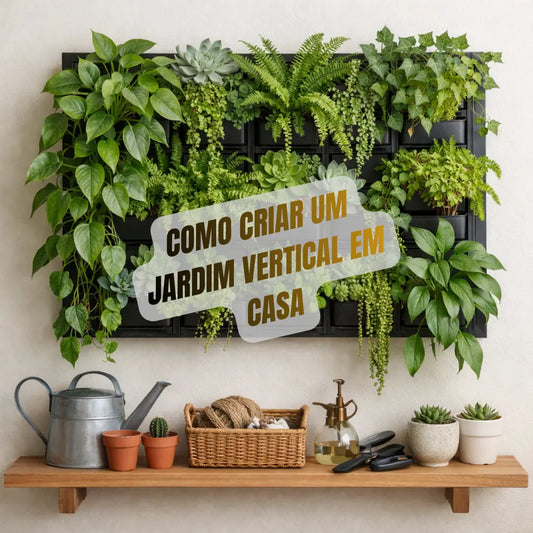 como criar um jardim vertical em casa